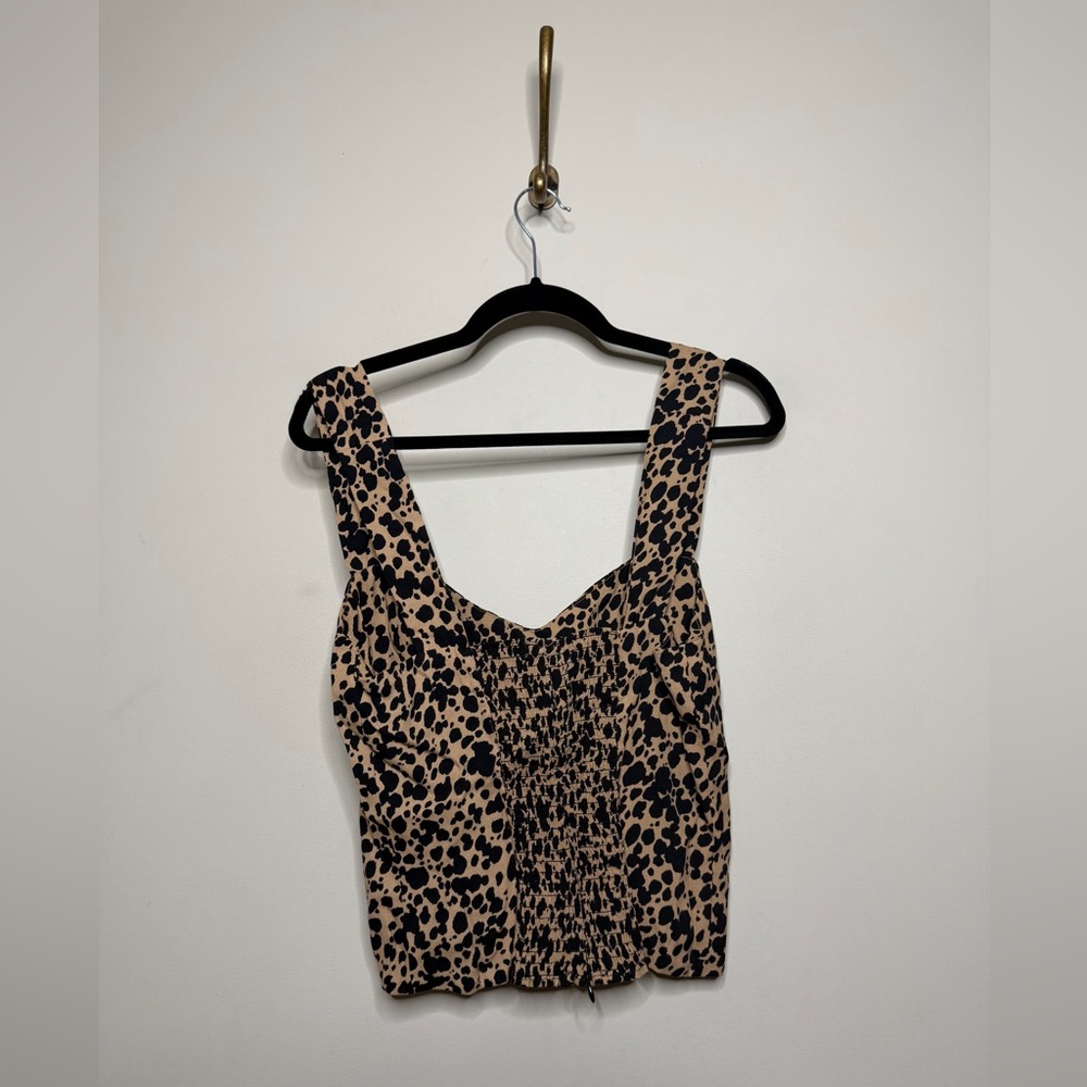 Reformation Hester Cheetah Print Top in Blitz - Picture 5 of 5